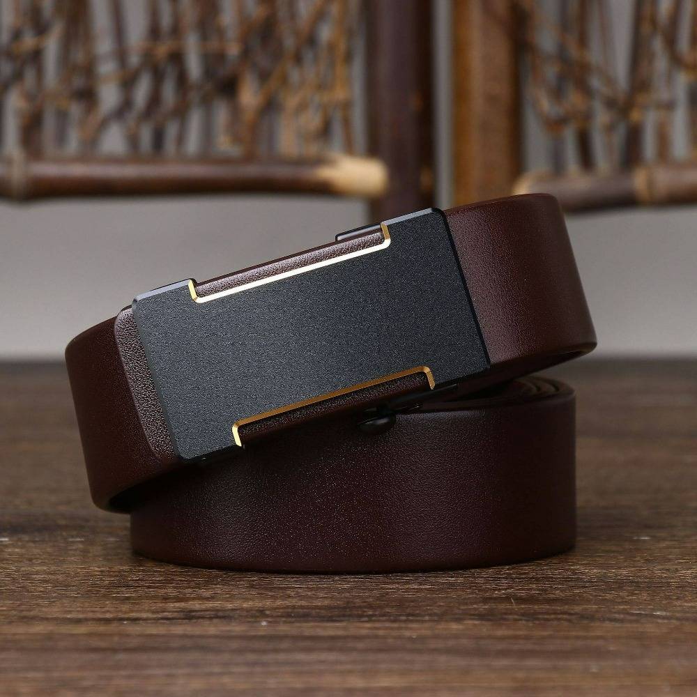 Automatic Buckle Business Men's Dress Belt