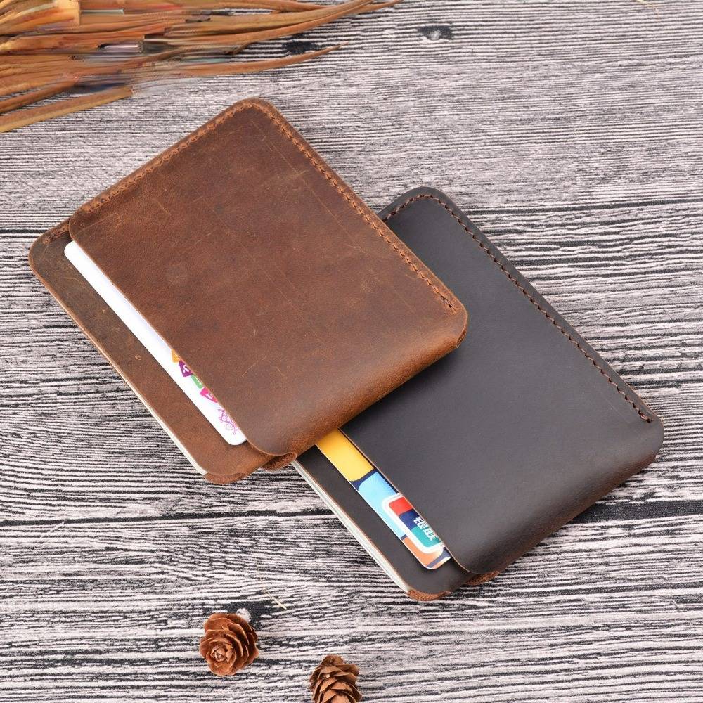 Front Pocket Minimalist Leather Slim Wallet