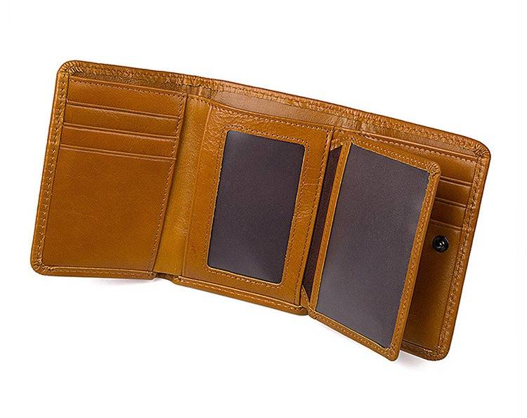 Unisex Leather Trifold RFID Wallet